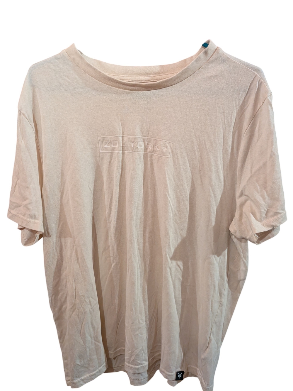 Zoo York Men's Pale Cream Short-Sleeve Logo Tee